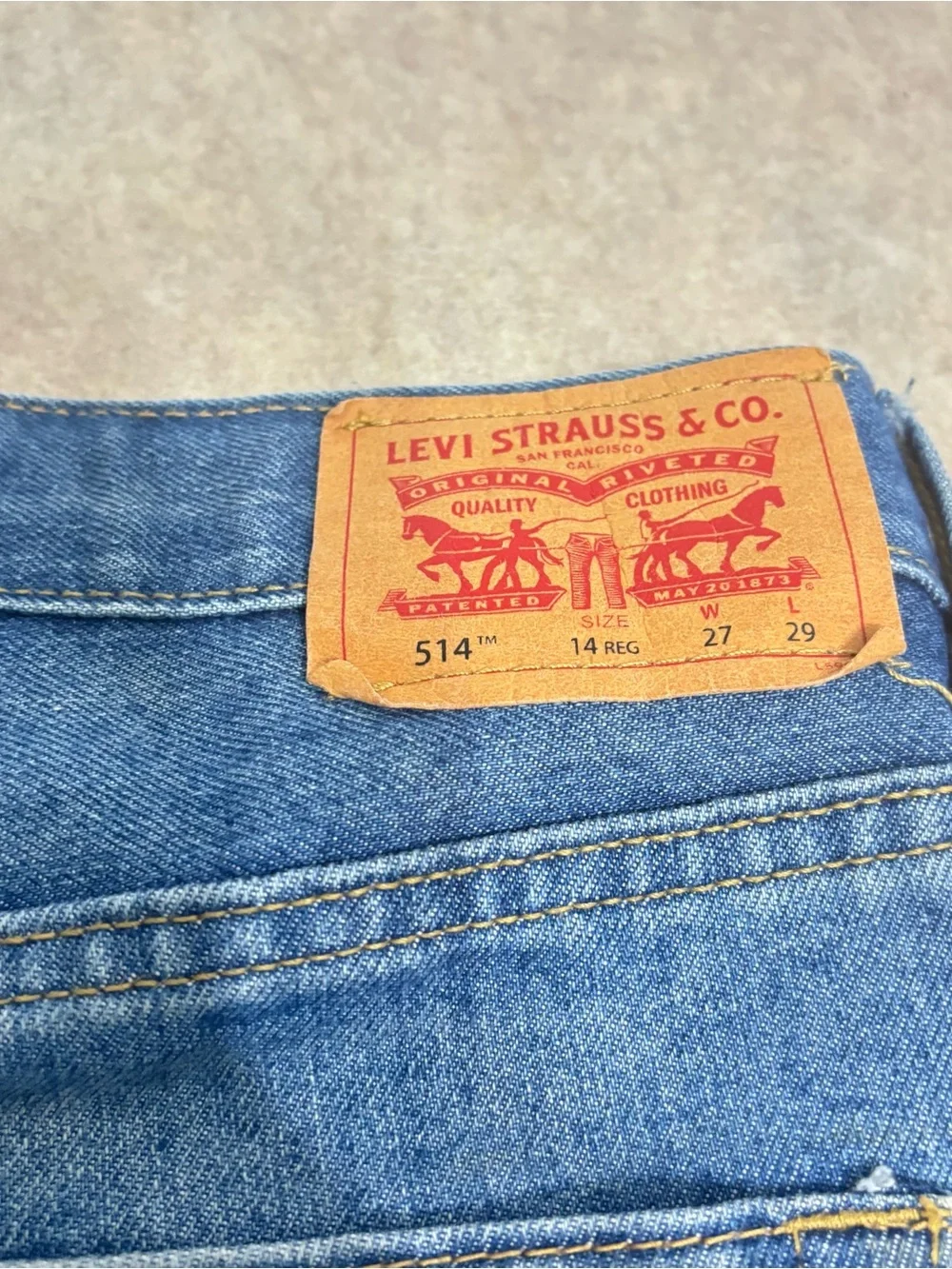 Levi's Kids Straight-Leg Jeans in Blue Denim